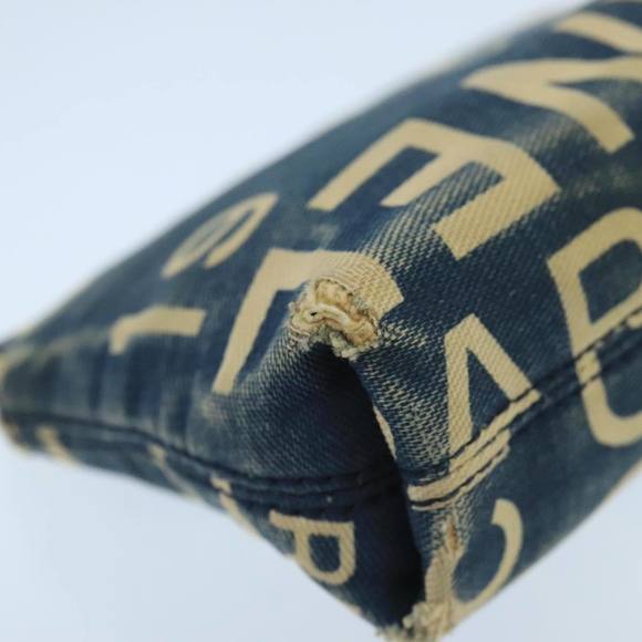 CHANEL Bysy line Coin Purse Canvas Blue Silver CC Auth bs19459 - Picture 16 of 16
